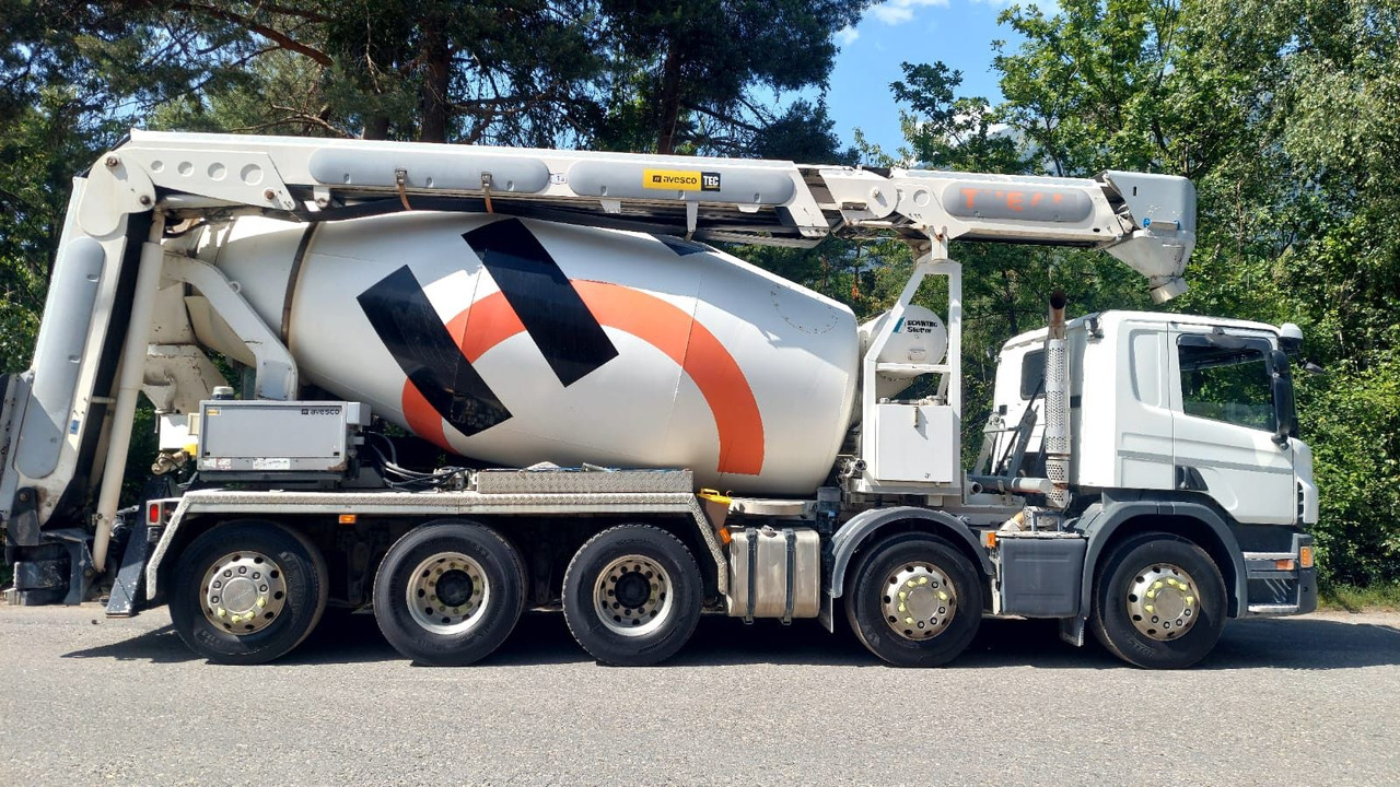 Scania P450 LB 10x4,E6,Stetter 10m³,Förderband/belt 16m - Betonmixer: 2 kép. Scania P450 LB 10x4,E6,Stetter 10m³,Förderband/belt 16m - Betonmixer: 2 kép.