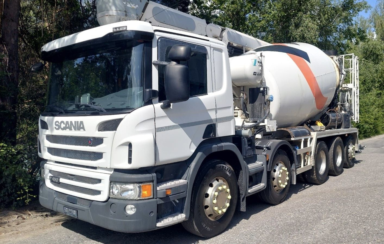 Scania P450 LB 10x4,E6,Stetter 10m³,Förderband/belt 16m - Betonmixer: 4 kép. Scania P450 LB 10x4,E6,Stetter 10m³,Förderband/belt 16m - Betonmixer: 4 kép.