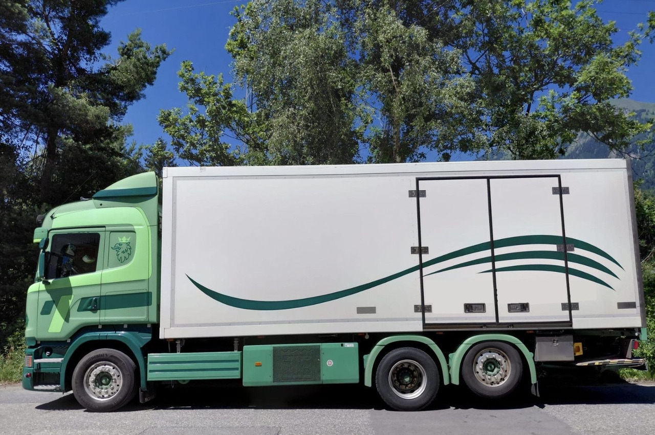 Scania R450 6x2, E6, Thermo King UT 1200, Ladebordwand - Hűtős teherautó: 2 kép. Scania R450 6x2, E6, Thermo King UT 1200, Ladebordwand - Hűtős teherautó: 2 kép.