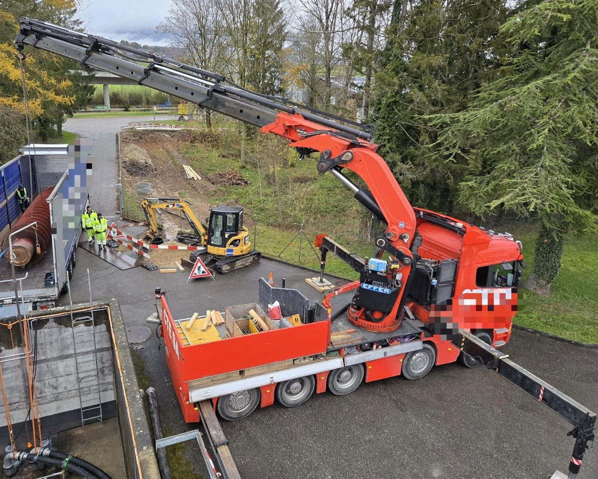 Scania R500 V8 LB10x4, E5, Effer 1750 8S, FLYJIB, 44m - Darus autó: 3 kép. Scania R500 V8 LB10x4, E5, Effer 1750 8S, FLYJIB, 44m - Darus autó: 3 kép.