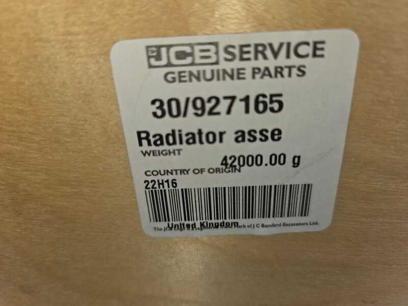 JCB radiator assembly 30/927165 NEW - Motor és alkatrészek - Építőipari gépek: 2 kép. JCB radiator assembly 30/927165 NEW - Motor és alkatrészek - Építőipari gépek: 2 kép.