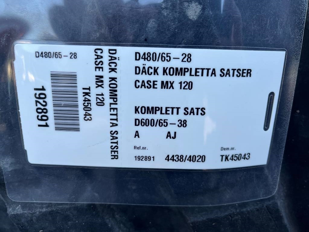 Alliance 600/65-R38 480/65-R28 till Case MX120 - Gumiabroncs - Mezőgazdasági gépek: 2 kép. Alliance 600/65-R38 480/65-R28 till Case MX120 - Gumiabroncs - Mezőgazdasági gépek: 2 kép.