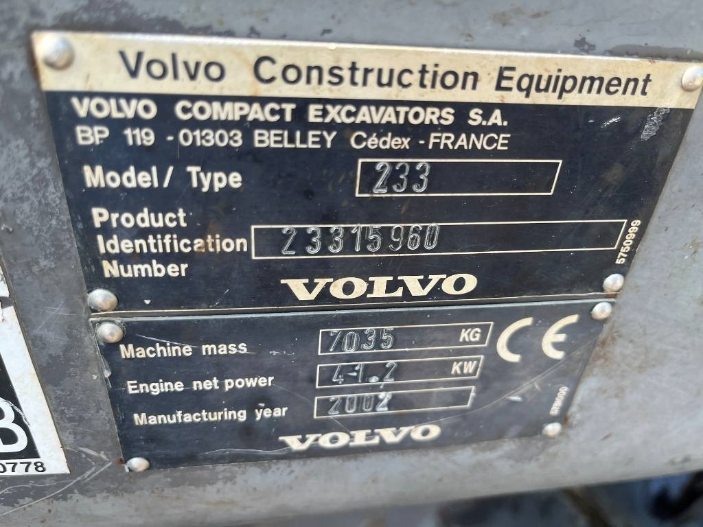 Volvo EC 70 - Minikotró: 3 kép. Volvo EC 70 - Minikotró: 3 kép.