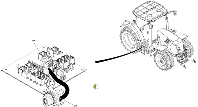 Claas Arion 550-520 650-620 - kabel wiązka elektryczna 0021503042 - Kábel/ Kábelkorbácso - Traktor: 2 kép. Claas Arion 550-520 650-620 - kabel wiązka elektryczna 0021503042 - Kábel/ Kábelkorbácso - Traktor: 2 kép.