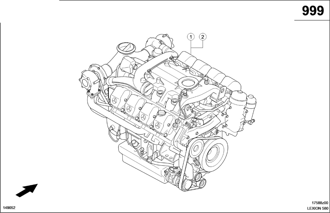 Claas Lexion 580 SILNIK 0019934500 (010 silnik kompletny) - Motor - Mezőgazdasági gépek: 1 kép. Claas Lexion 580 SILNIK 0019934500 (010 silnik kompletny) - Motor - Mezőgazdasági gépek: 1 kép.
