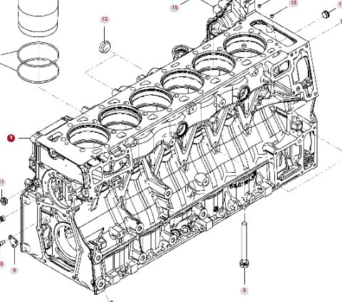 Fendt 936 Gen 7 Silnik D1556LE523 Blok Silnika H218PF150269A - Motorblokk - Mezőgazdasági gépek: 2 kép. Fendt 936 Gen 7 Silnik D1556LE523 Blok Silnika H218PF150269A - Motorblokk - Mezőgazdasági gépek: 2 kép.