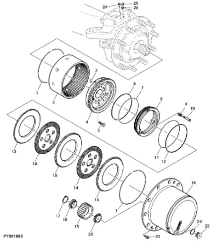 John Deere 7530 Premium - Tarcza z otworem wielowyp. L172016 - Féktárcsa - Traktor: 1 kép. John Deere 7530 Premium - Tarcza z otworem wielowyp. L172016 - Féktárcsa - Traktor: 1 kép.