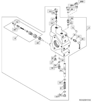 John Deere 7830 Blok Zaworów RE254025 - Hidraulika - Mezőgazdasági gépek: 1 kép. John Deere 7830 Blok Zaworów RE254025 - Hidraulika - Mezőgazdasági gépek: 1 kép.