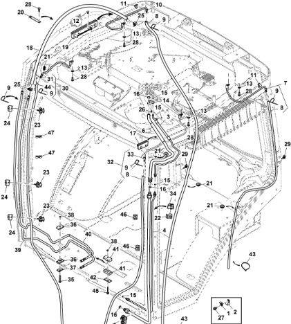 John Deere 9470RX - Linia R556338 (HVAC) - Fűtés/ Szellőzés gep - Mezőgazdasági gépek: 1 kép. John Deere 9470RX - Linia R556338 (HVAC) - Fűtés/ Szellőzés gep - Mezőgazdasági gépek: 1 kép.