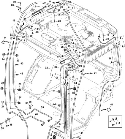John Deere 9470RX - Linia RE579567 (HVAC) - Fűtés/ Szellőzés gep - Mezőgazdasági gépek: 1 kép. John Deere 9470RX - Linia RE579567 (HVAC) - Fűtés/ Szellőzés gep - Mezőgazdasági gépek: 1 kép.
