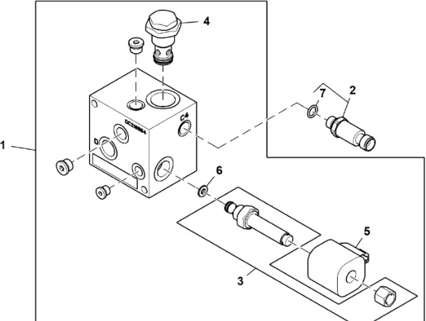 John Deere 960 - Cewka zaworu elektromag. DC223196 (Układ hydrauliczny) - Hidraulikus szelep - Bálázó: 1 kép. John Deere 960 - Cewka zaworu elektromag. DC223196 (Układ hydrauliczny) - Hidraulikus szelep - Bálázó: 1 kép.