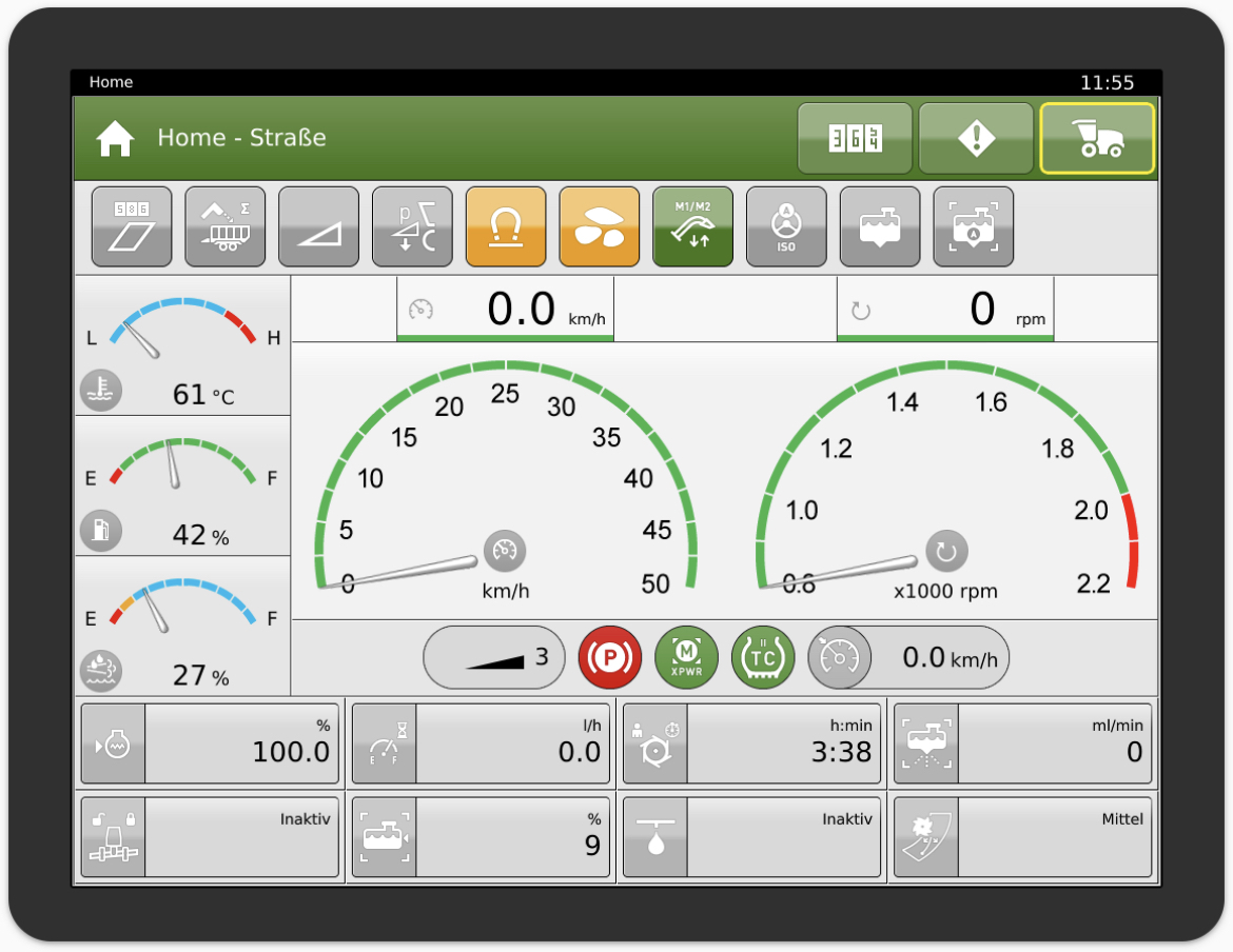 Krone BigX 780 Terminal X-Touch 12 - Műszerfal - Mezőgazdasági gépek: 2 kép. Krone BigX 780 Terminal X-Touch 12 - Műszerfal - Mezőgazdasági gépek: 2 kép.