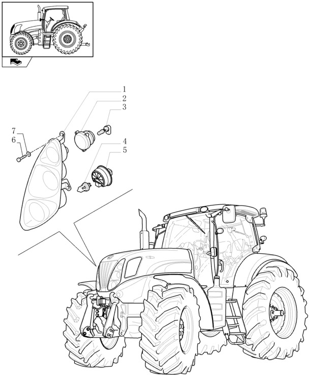 New Holland T6010 `ref`lektor przedni halogen, 12v, clear 82037493 - Fényszóró - Traktor: 1 kép. New Holland T6010 `ref`lektor przedni halogen, 12v, clear 82037493 - Fényszóró - Traktor: 1 kép.