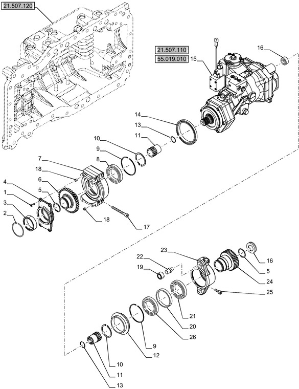 New Holland T6070 Reman-hydrostatic pump hydrostat pump 84536173R - Hidraulikus szivattyú - Traktor: 1 kép. New Holland T6070 Reman-hydrostatic pump hydrostat pump 84536173R - Hidraulikus szivattyú - Traktor: 1 kép.