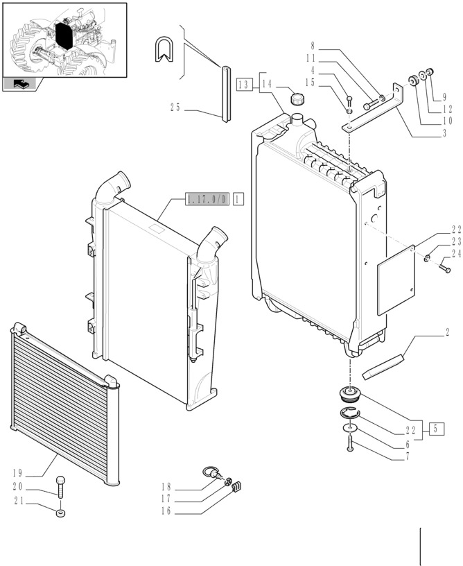 New Holland T6090 Chlodnica posrednia 84214439 - Köztes hűtő - Traktor: 1 kép. New Holland T6090 Chlodnica posrednia 84214439 - Köztes hűtő - Traktor: 1 kép.