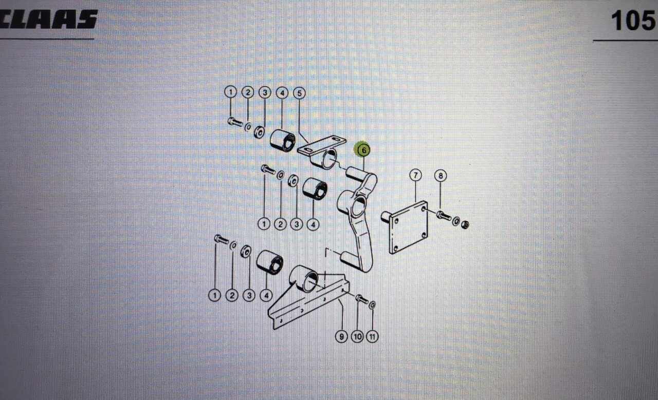 Wahacz do Claas Mega 370-340 Nr kat. części lewy 000 662 627 0 - Felfüggesztés - Mezőgazdasági gépek: 1 kép. Wahacz do Claas Mega 370-340 Nr kat. części lewy 000 662 627 0 - Felfüggesztés - Mezőgazdasági gépek: 1 kép.
