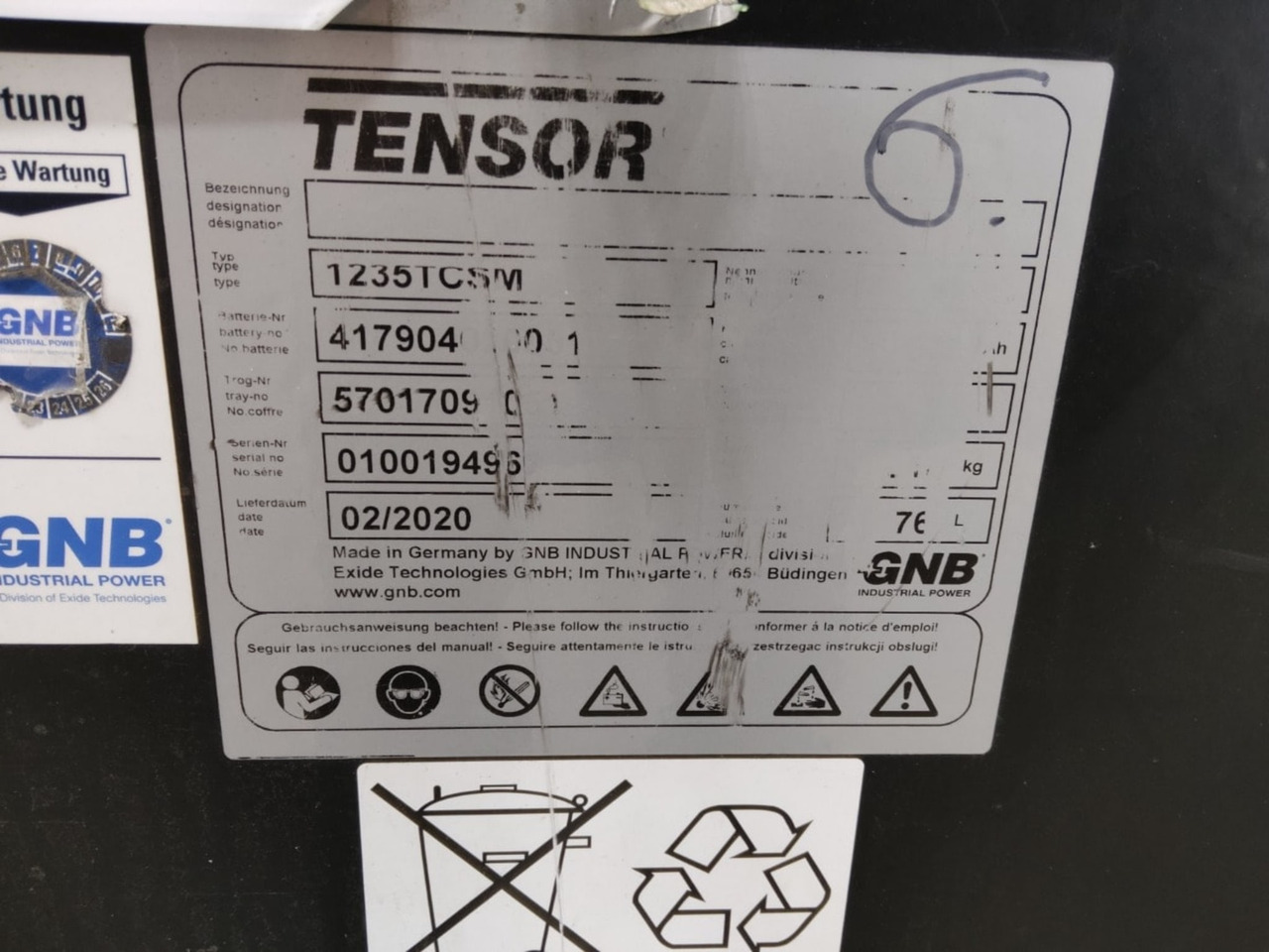 GNB Battery 48V 640Ah - Akkumulátor - Anyagmozgató gép: 2 kép. GNB Battery 48V 640Ah - Akkumulátor - Anyagmozgató gép: 2 kép.