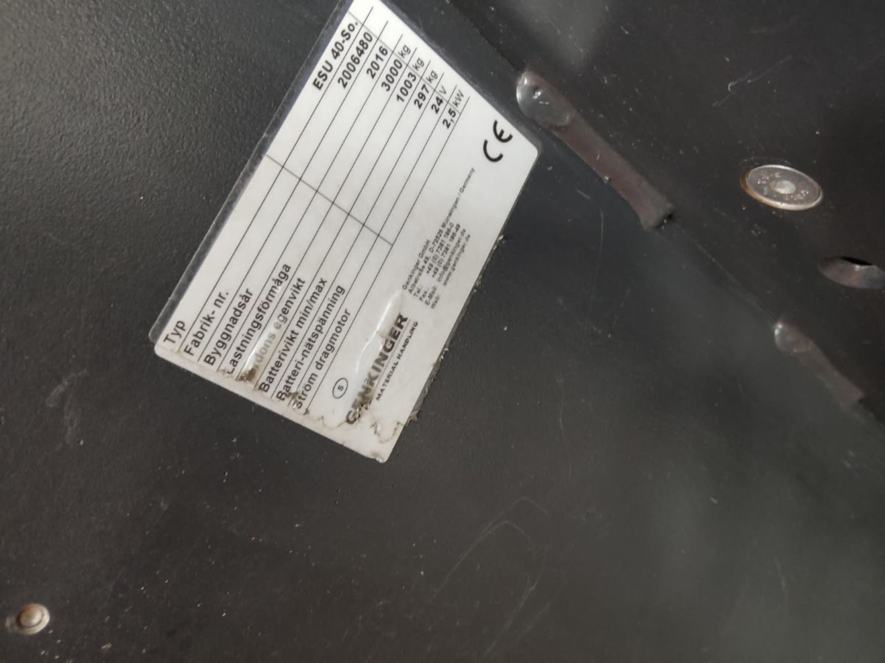 Genkinger ESU 40-SO/ 2000mm - Kézi raklapemelő: 3 kép. Genkinger ESU 40-SO/ 2000mm - Kézi raklapemelő: 3 kép.