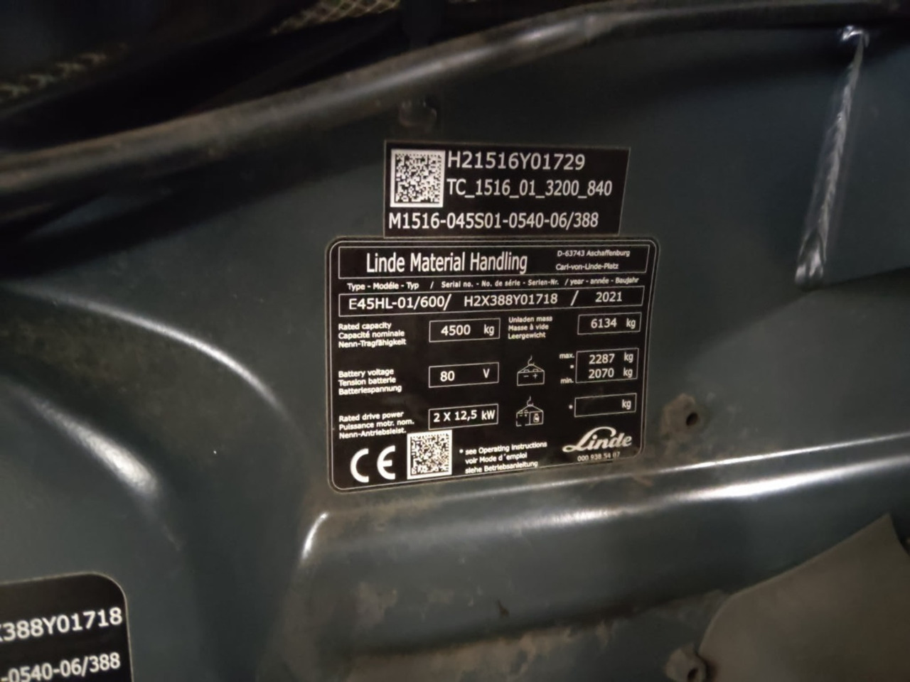 Linde E45HL-01/600 - Elektromos targonca: 5 kép. Linde E45HL-01/600 - Elektromos targonca: 5 kép.