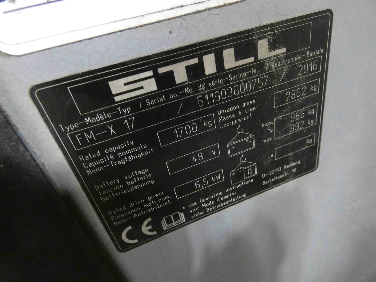 STILL FM-X 17 - Tolóoszlopos targoncá: 2 kép. STILL FM-X 17 - Tolóoszlopos targoncá: 2 kép.