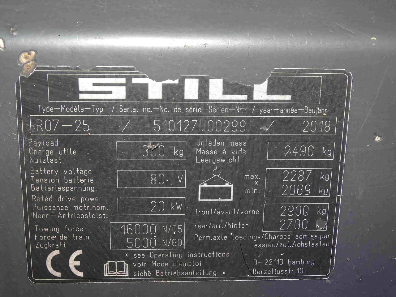 STILL R07-25 - Elektromos vontató: 2 kép. STILL R07-25 - Elektromos vontató: 2 kép.