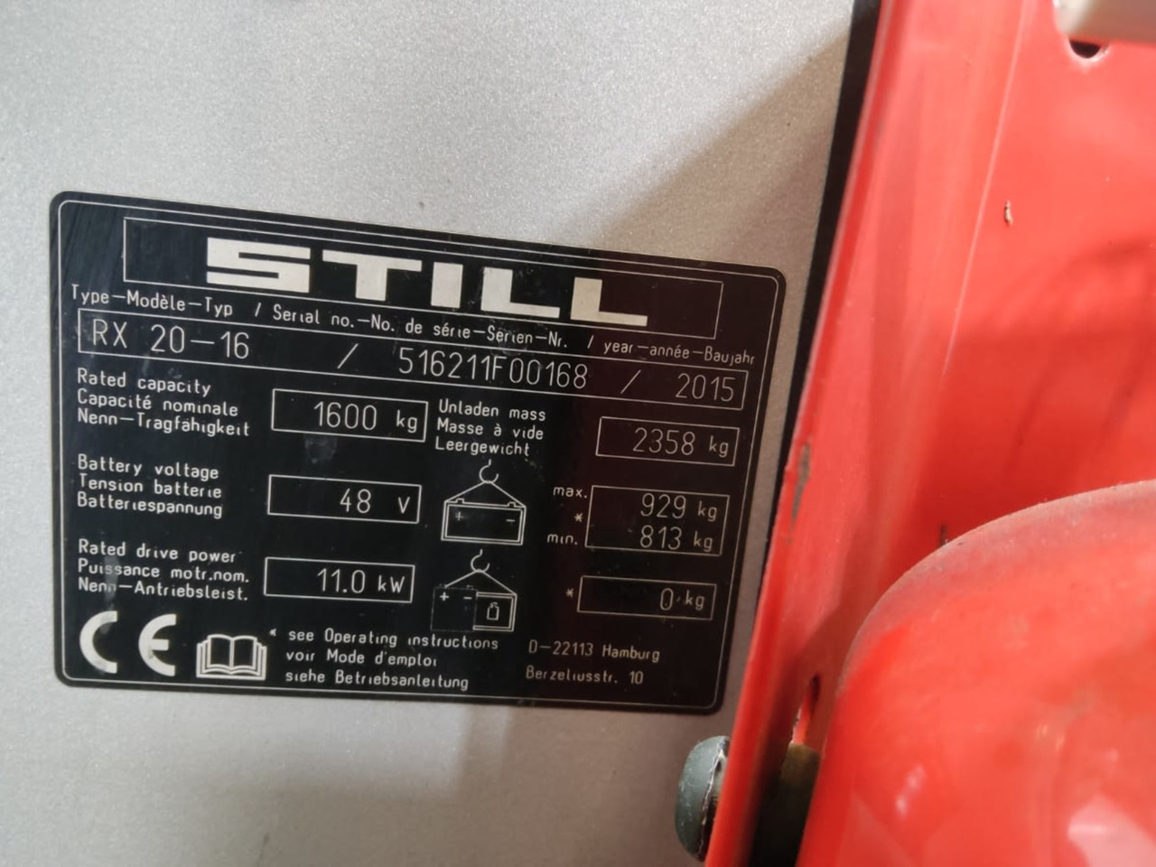 STILL RX20-16 - Elektromos targonca: 5 kép. STILL RX20-16 - Elektromos targonca: 5 kép.