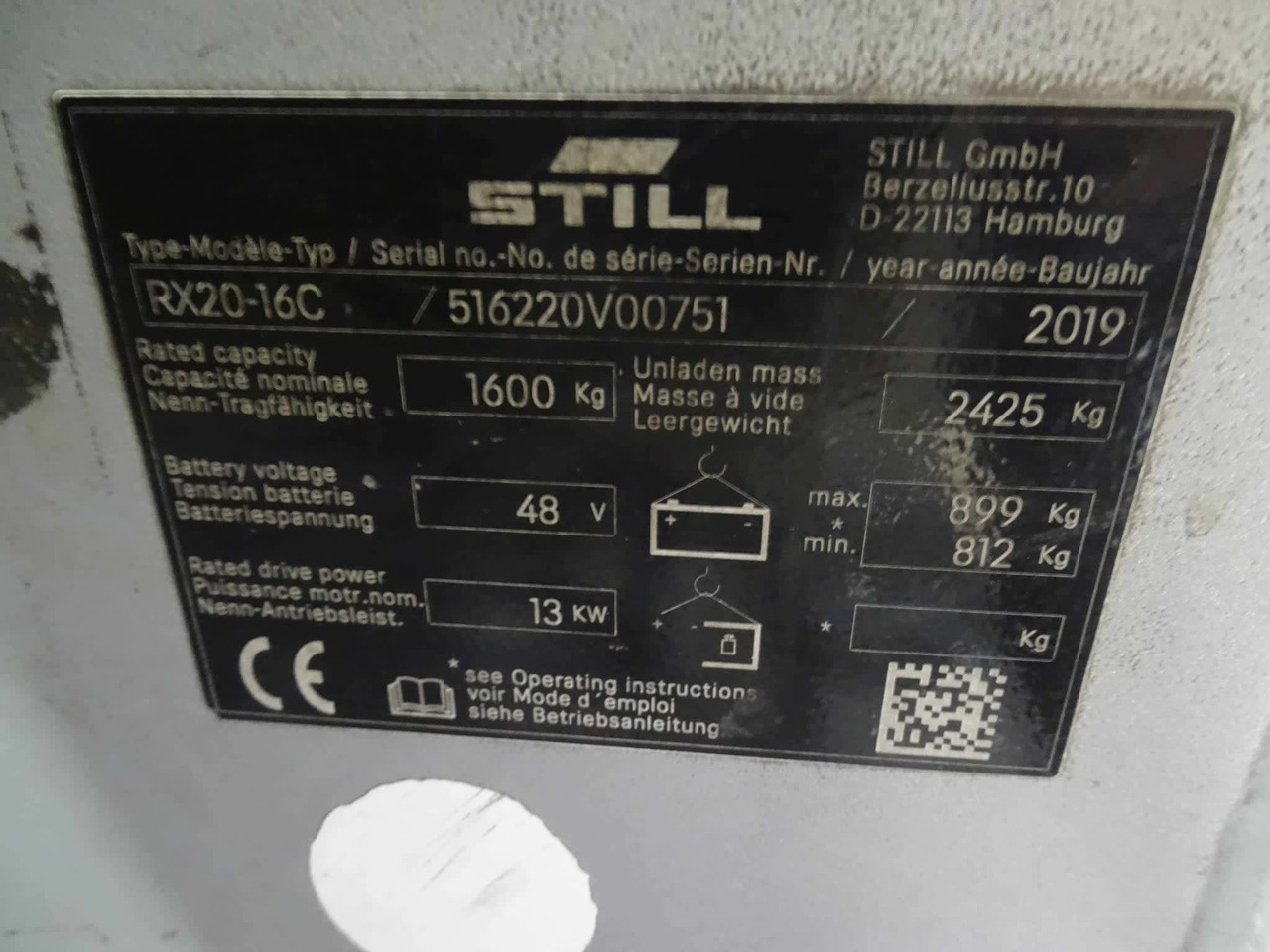 STILL RX20-16C - Elektromos targonca: 2 kép. STILL RX20-16C - Elektromos targonca: 2 kép.