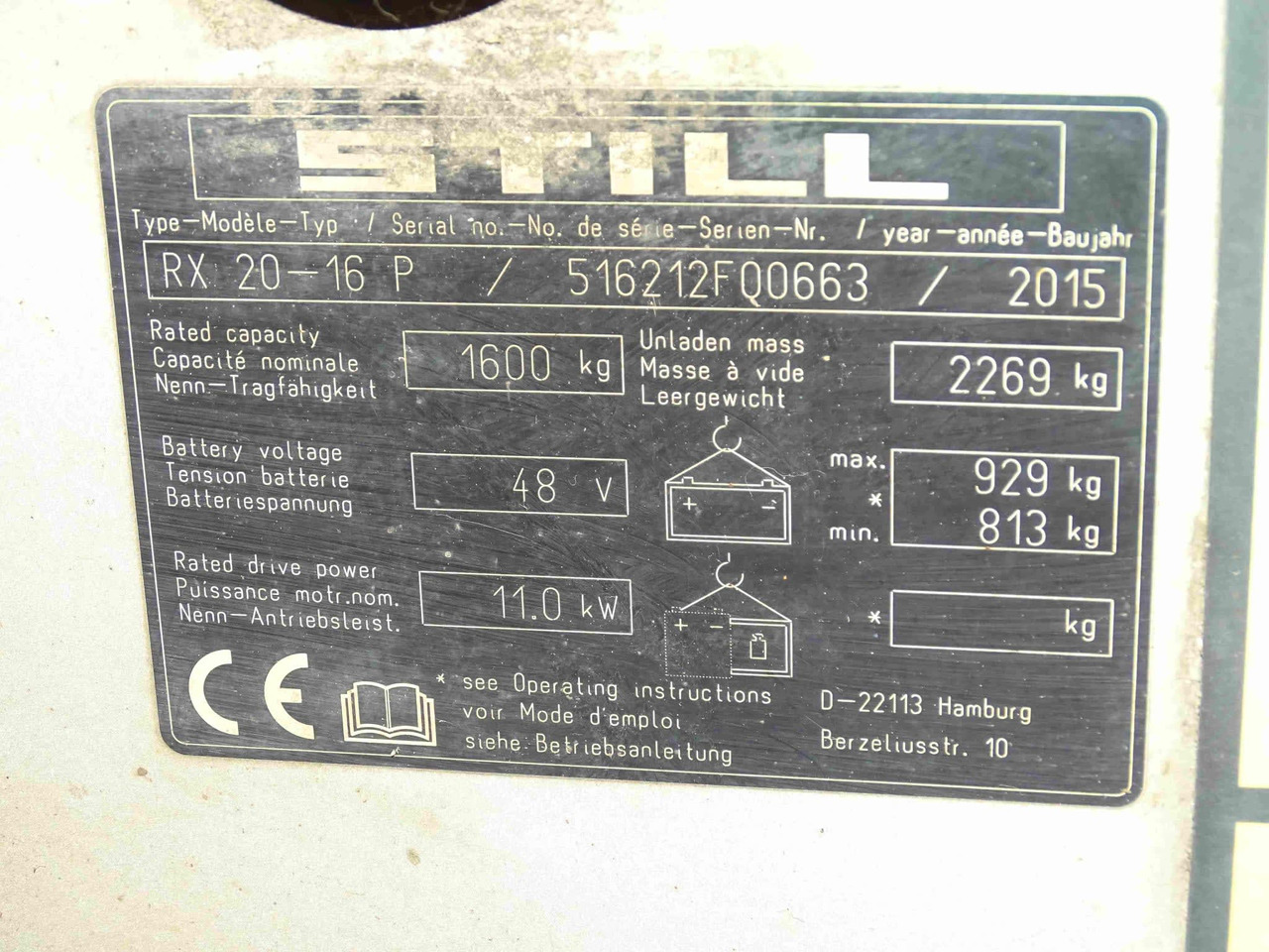 STILL RX20-16P - Elektromos targonca: 5 kép. STILL RX20-16P - Elektromos targonca: 5 kép.