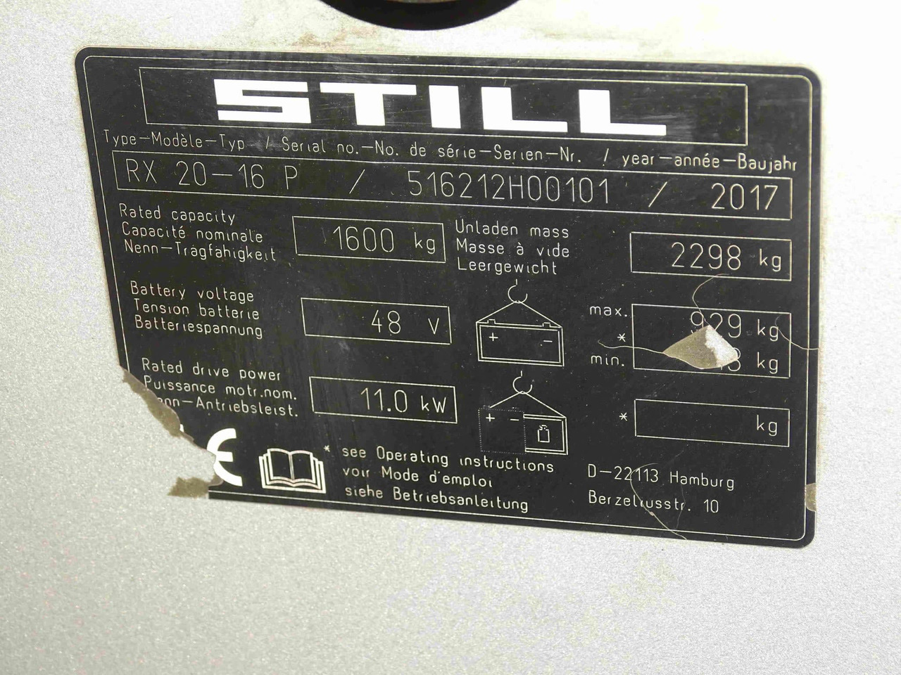 STILL RX20-16P - Elektromos targonca: 5 kép. STILL RX20-16P - Elektromos targonca: 5 kép.
