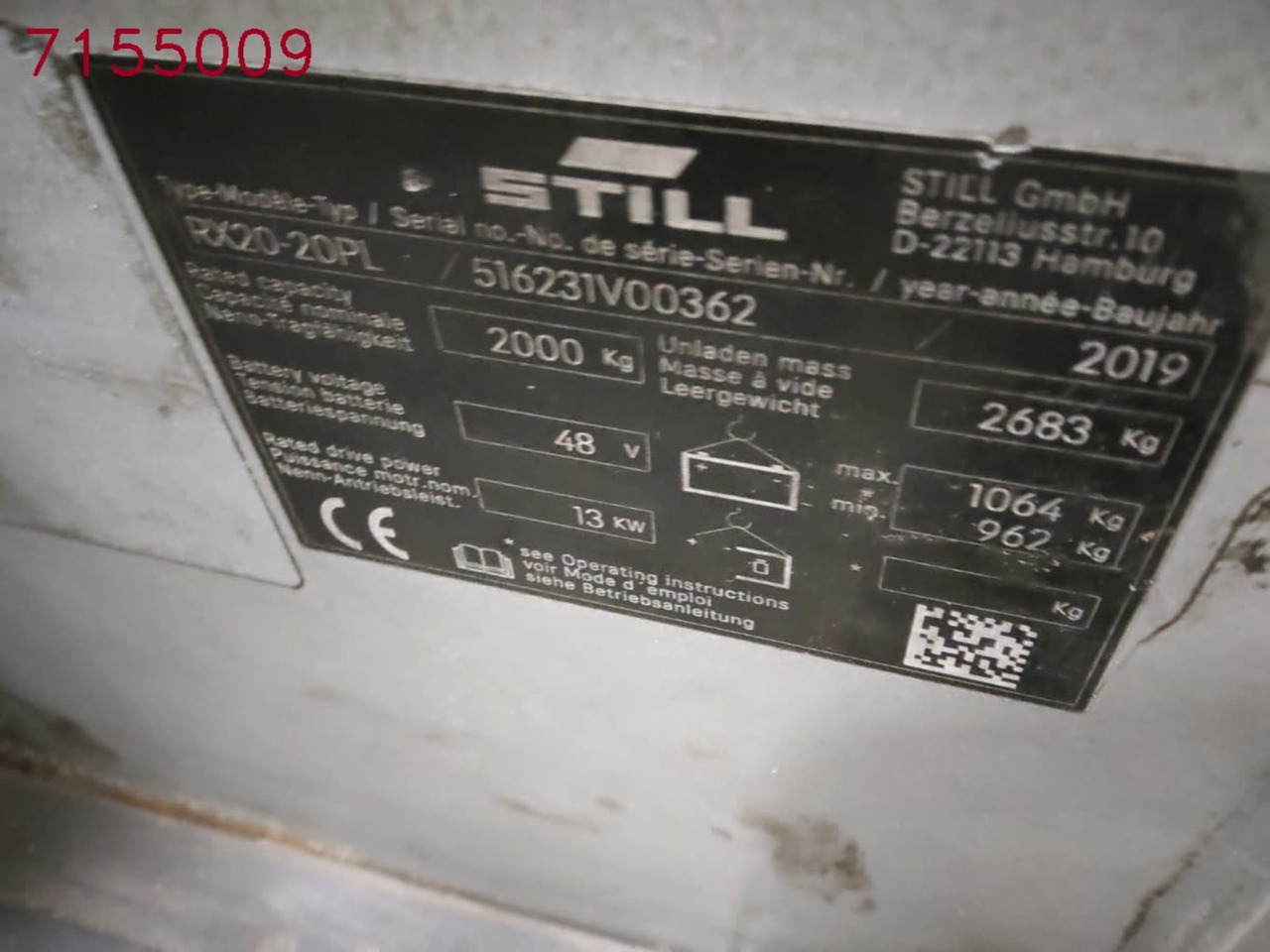 STILL RX20-20PL - Elektromos targonca: 2 kép. STILL RX20-20PL - Elektromos targonca: 2 kép.