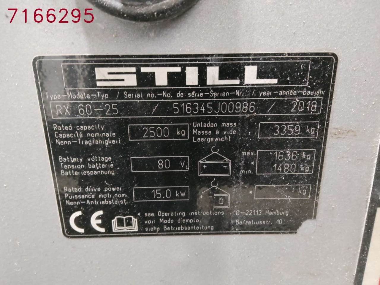STILL RX60-25 - Elektromos targonca: 2 kép. STILL RX60-25 - Elektromos targonca: 2 kép.