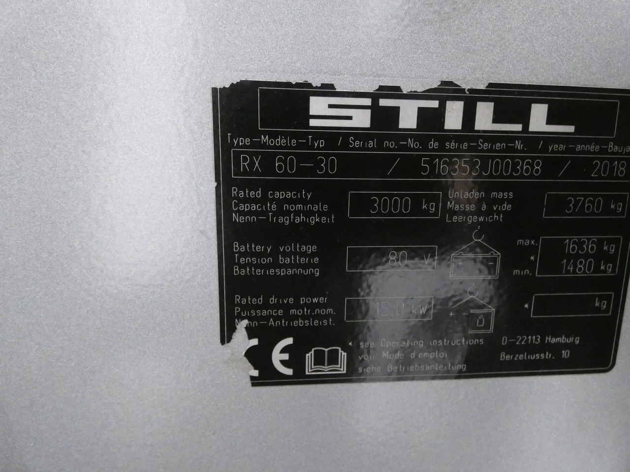 STILL RX60-30 - Elektromos targonca: 5 kép. STILL RX60-30 - Elektromos targonca: 5 kép.