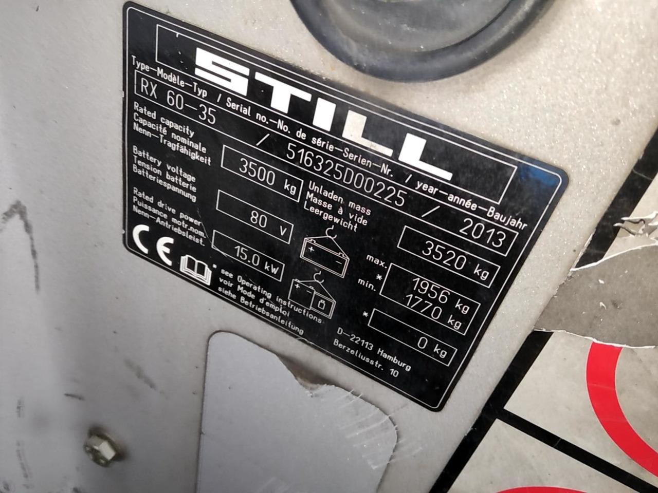 STILL RX60-35 - Elektromos targonca: 2 kép. STILL RX60-35 - Elektromos targonca: 2 kép.