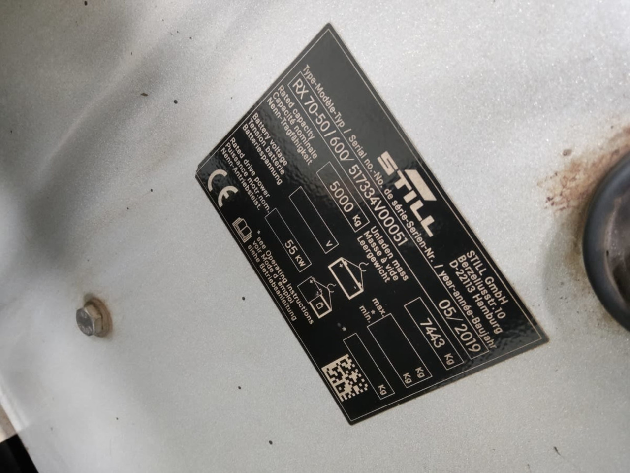 STILL RX70-50/600 - Dízel targonca: 2 kép. STILL RX70-50/600 - Dízel targonca: 2 kép.