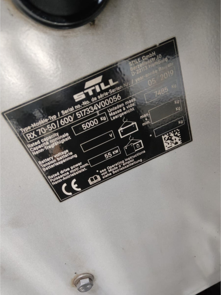 STILL RX70-50/600 - Dízel targonca: 5 kép. STILL RX70-50/600 - Dízel targonca: 5 kép.