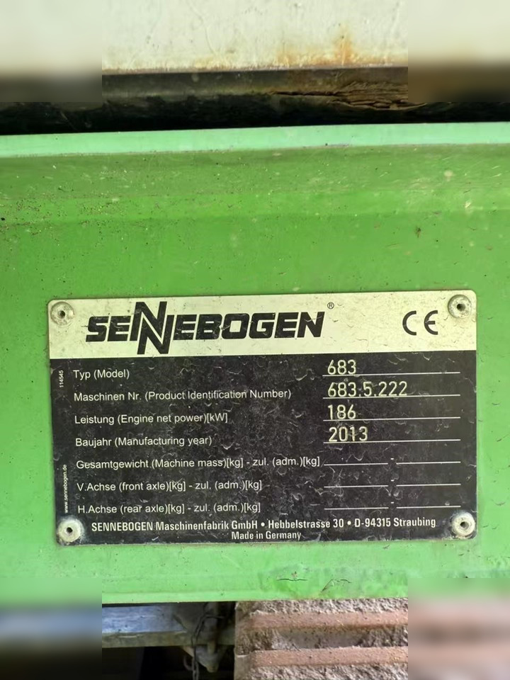 2013 SENNEBOGEN 683 - Lánctalpas daru: 3 kép. 2013 SENNEBOGEN 683 - Lánctalpas daru: 3 kép.