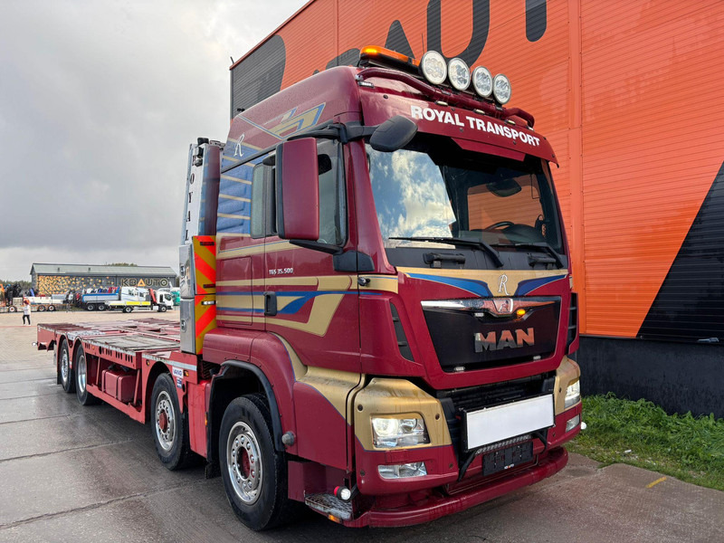 MAN TGS 35.480 8x4H-6 HYDRODRIVE / PLATFORM L=9160 mm / WINCH - Autószállító teherautó: 4 kép. MAN TGS 35.480 8x4H-6 HYDRODRIVE / PLATFORM L=9160 mm / WINCH - Autószállító teherautó: 4 kép.