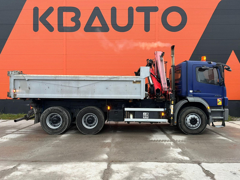 Mercedes-Benz Axor 2633 6x4 FASSI F110AK22 / BOX L=5040 mm - Billenőplatós teherautó, Darus autó: 5 kép. Mercedes-Benz Axor 2633 6x4 FASSI F110AK22 / BOX L=5040 mm - Billenőplatós teherautó, Darus autó: 5 kép.