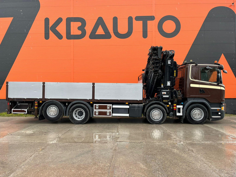 Scania G 450 8x2*6 HIAB 622E-8 + JIB / PLATFORM L=6715 mm - Platós teherautó, Darus autó: 5 kép. Scania G 450 8x2*6 HIAB 622E-8 + JIB / PLATFORM L=6715 mm - Platós teherautó, Darus autó: 5 kép.