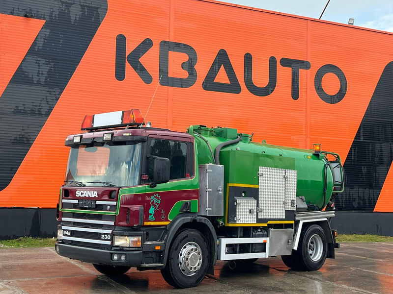 Scania P 94 4x2 TANK 9000 I + 1200 l / VACUUM Jurop PR150 / PRESSURE Pratissoli 150 bar / 102 l/min - Szippantós autó: 1 kép. Scania P 94 4x2 TANK 9000 I + 1200 l / VACUUM Jurop PR150 / PRESSURE Pratissoli 150 bar / 102 l/min - Szippantós autó: 1 kép.