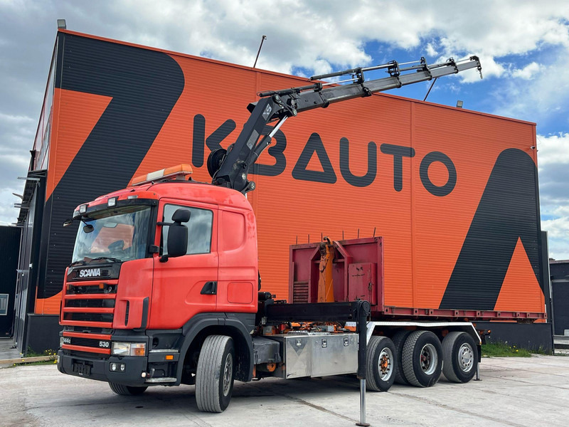 Scania R 144 8x2/4 HIAB 211EP-5 YEAR 2008 / HOOK LIFT L=5400 mm - Horgos rakodó teherautó, Darus autó: 1 kép. Scania R 144 8x2/4 HIAB 211EP-5 YEAR 2008 / HOOK LIFT L=5400 mm - Horgos rakodó teherautó, Darus autó: 1 kép.
