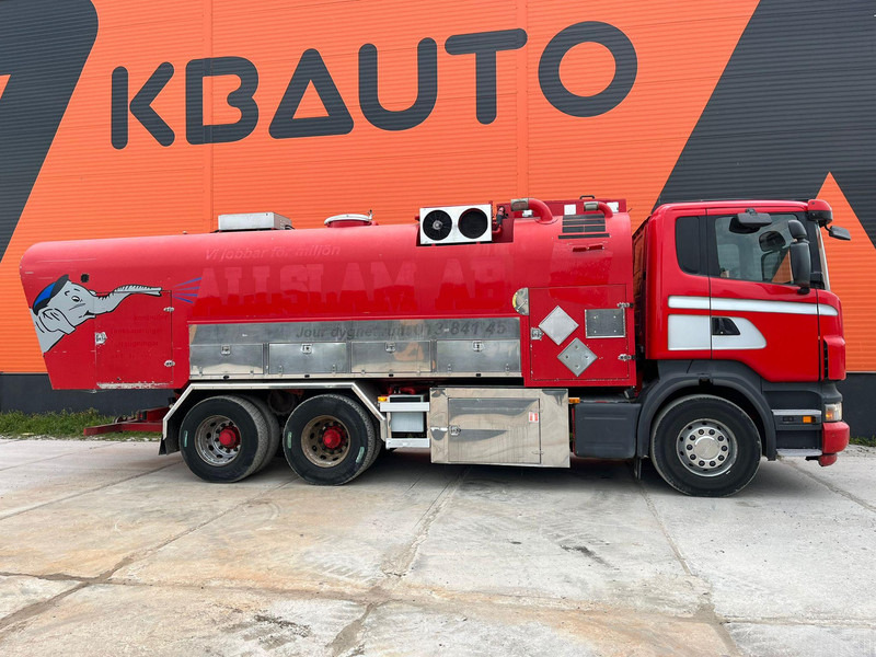 Scania R 420 6x2 ADR / STAINLESS STEEL TANK 9500 l / FULL STEEL SUSPENSION - Tartályos teherautó: 5 kép. Scania R 420 6x2 ADR / STAINLESS STEEL TANK 9500 l / FULL STEEL SUSPENSION - Tartályos teherautó: 5 kép.