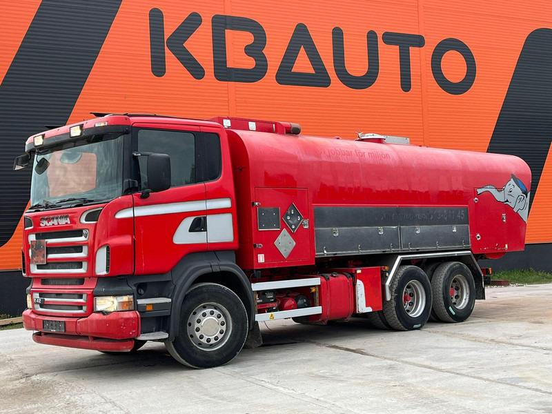 Scania R 420 6x2 ADR / STAINLESS STEEL TANK 9500 l / FULL STEEL SUSPENSION - Tartályos teherautó: 1 kép. Scania R 420 6x2 ADR / STAINLESS STEEL TANK 9500 l / FULL STEEL SUSPENSION - Tartályos teherautó: 1 kép.