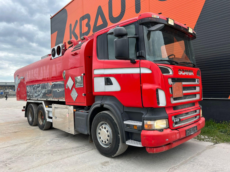 Scania R 420 6x2 ADR / STAINLESS STEEL TANK 9500 l / FULL STEEL SUSPENSION - Tartályos teherautó: 4 kép. Scania R 420 6x2 ADR / STAINLESS STEEL TANK 9500 l / FULL STEEL SUSPENSION - Tartályos teherautó: 4 kép.