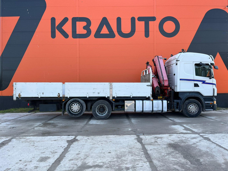 Scania R 440 6x2*4 FASSI F260XP / PLATFORM L=6760 mm - Platós teherautó, Darus autó: 5 kép. Scania R 440 6x2*4 FASSI F260XP / PLATFORM L=6760 mm - Platós teherautó, Darus autó: 5 kép.