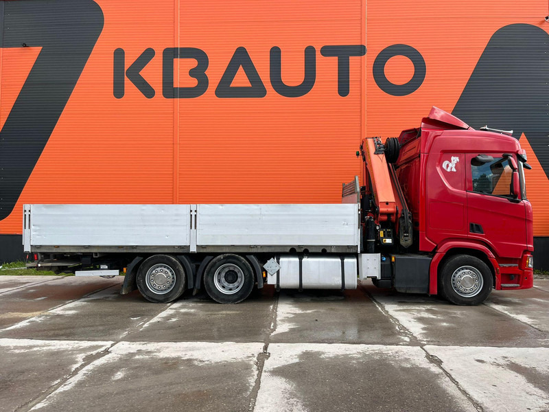 Scania R 450 6x2*4 PK 26002 / PLATFORM L=6482 mm - Platós teherautó, Darus autó: 5 kép. Scania R 450 6x2*4 PK 26002 / PLATFORM L=6482 mm - Platós teherautó, Darus autó: 5 kép.