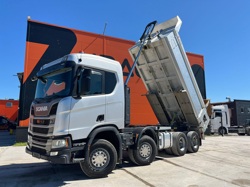 Scania R 500 8x4 RETARDER / FULL STEEL / BOX L=5670 mm - Billenőplatós teherautó: 2 kép. Scania R 500 8x4 RETARDER / FULL STEEL / BOX L=5670 mm - Billenőplatós teherautó: 2 kép.