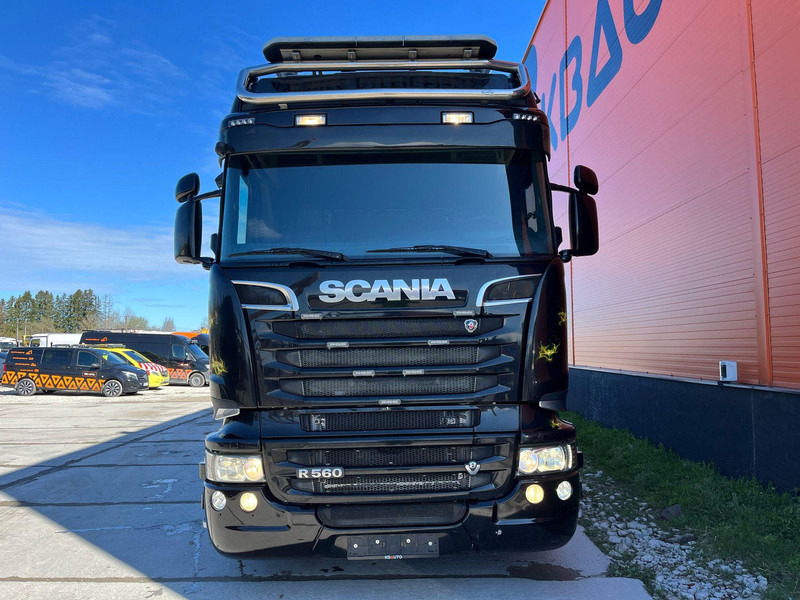 Scania R 560 8x4 PK 34002 / WINCH / FALCOM FAS 12000 / PLATFORM L=6564 mm - Platós teherautó, Darus autó: 2 kép. Scania R 560 8x4 PK 34002 / WINCH / FALCOM FAS 12000 / PLATFORM L=6564 mm - Platós teherautó, Darus autó: 2 kép.