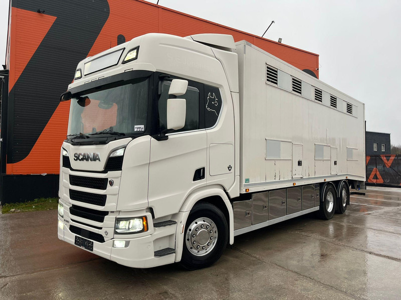Scania R 580 6x2*4 RETARDER / BOX L=8168 mm - Állatszállító teherautó: 2 kép. Scania R 580 6x2*4 RETARDER / BOX L=8168 mm - Állatszállító teherautó: 2 kép.