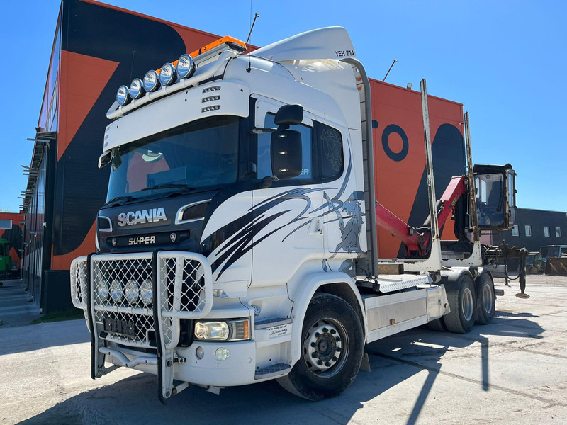 Scania R 580 6x4 EPSILON M12L97 / RETARDER - Rönkszállító teherautó, Darus autó: 2 kép. Scania R 580 6x4 EPSILON M12L97 / RETARDER - Rönkszállító teherautó, Darus autó: 2 kép.